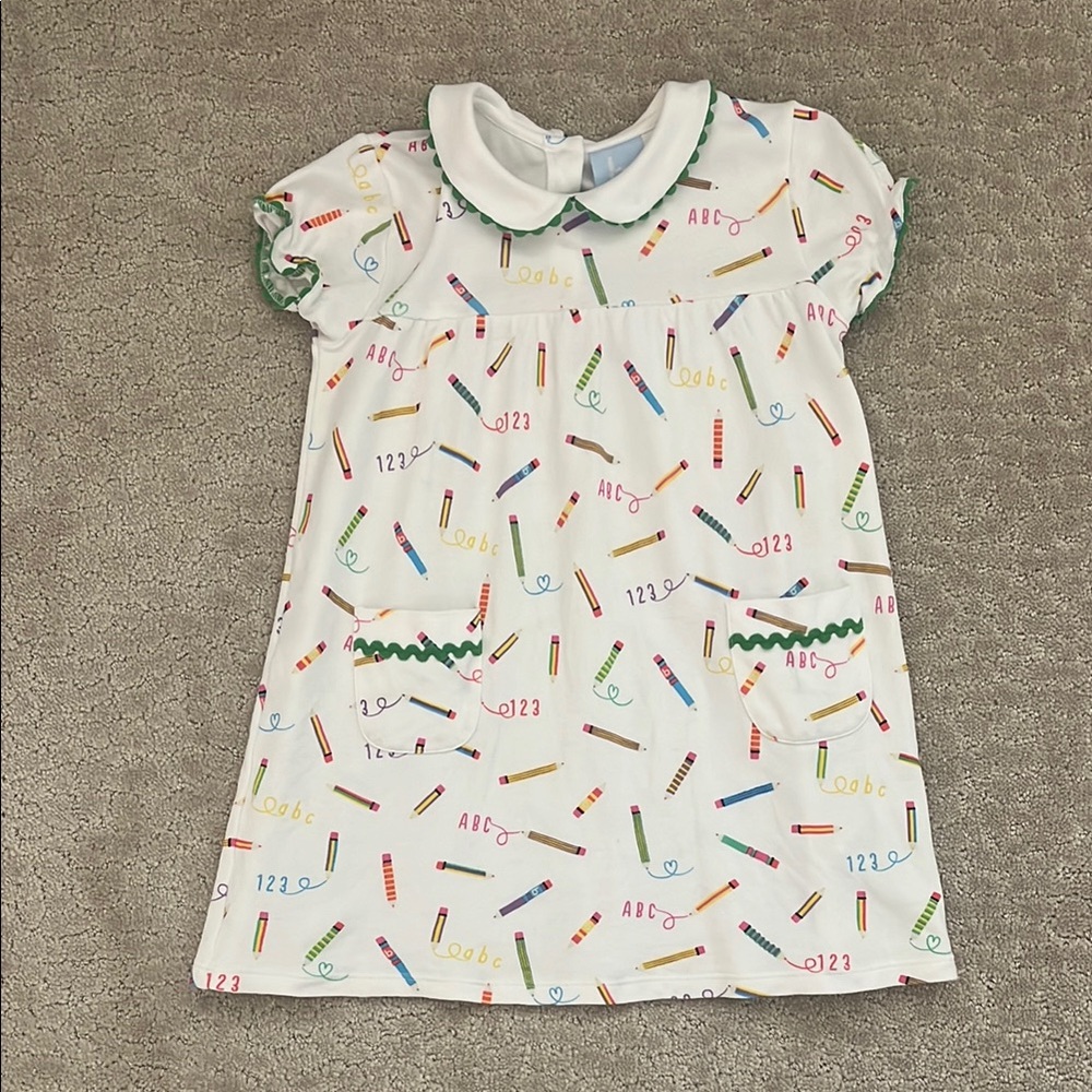 Colorful Crayon Print Dress